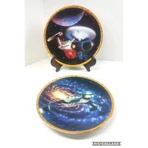 Star Trek the Voyagers Vintage Limited Edition Collectible Plates